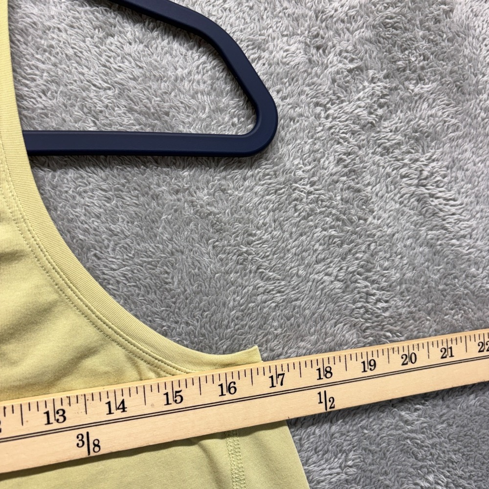 Lululemon Tank Top Womens 4 Yellow Sleeveless All‎ Tied Activewear Running - Picture 3 of 7